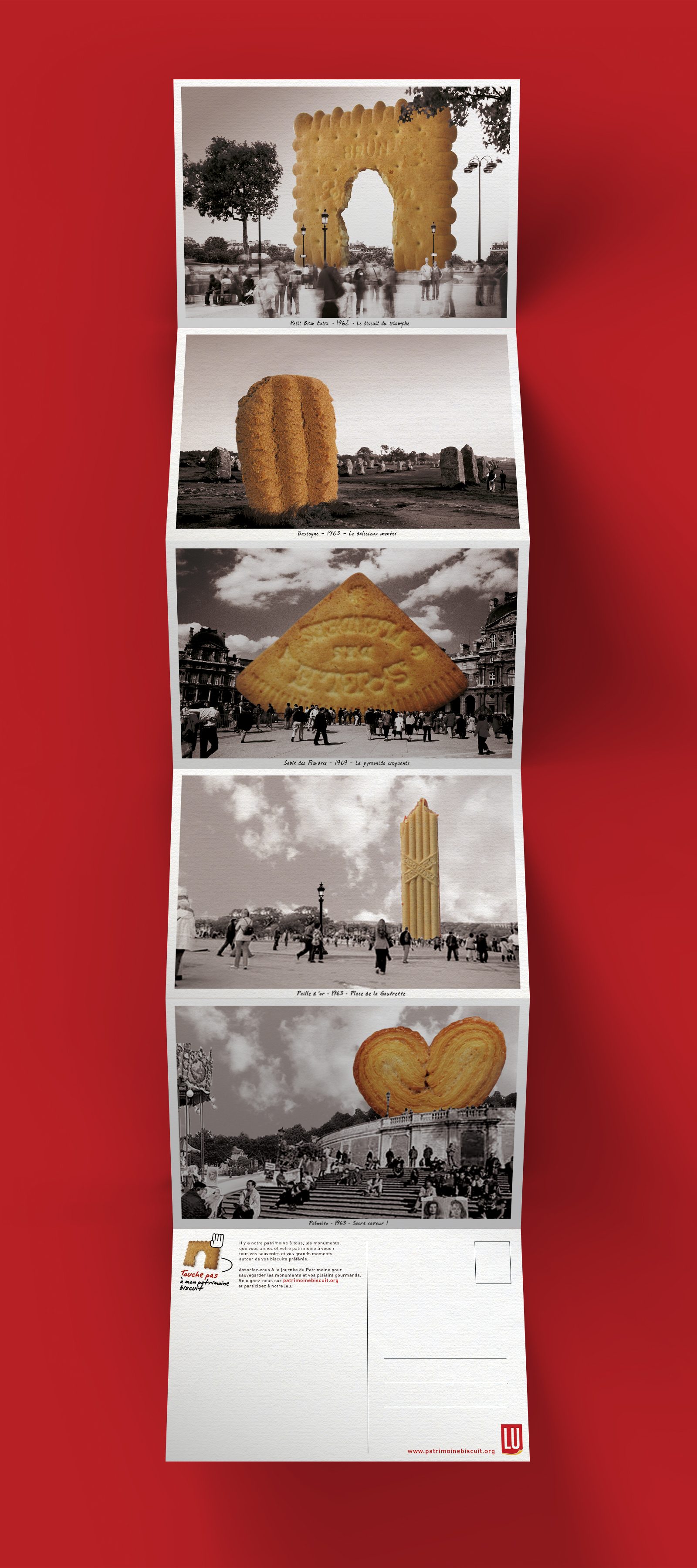 Cartes postales du patrimoine biscuit